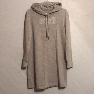 Gray Calvin Klein Hoodie Dress